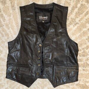 Wilsons Leather Vest Size M- Vintage